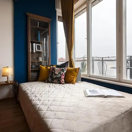 Waterfront River Side Roof Top Apartment - Terrace With City View Praha Exteriér fotografie